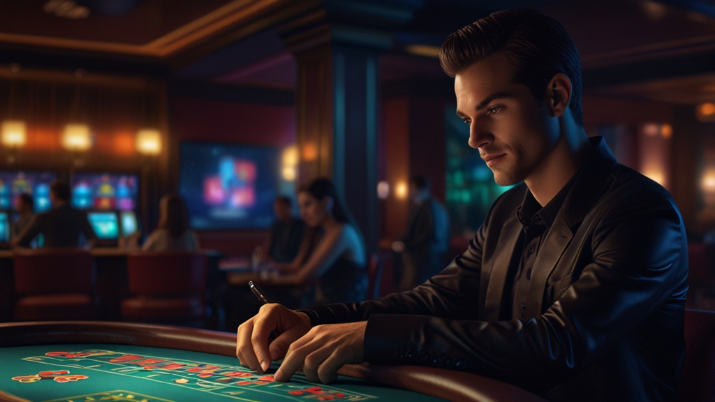 User opening and setting up the casino app on a smartphone