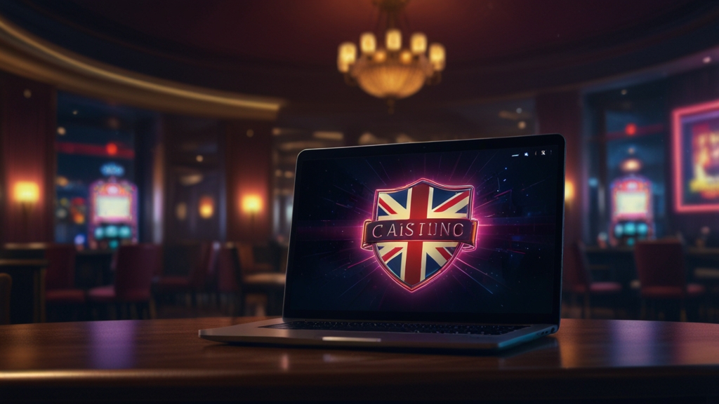 UK-themed casino login screen with verification and security symbols